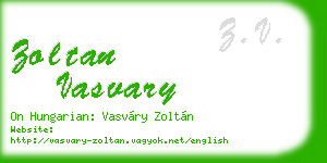 zoltan vasvary business card